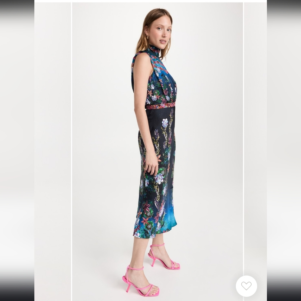 Saloni Sakura Fleur Midi Dress - Picture 3 of 11